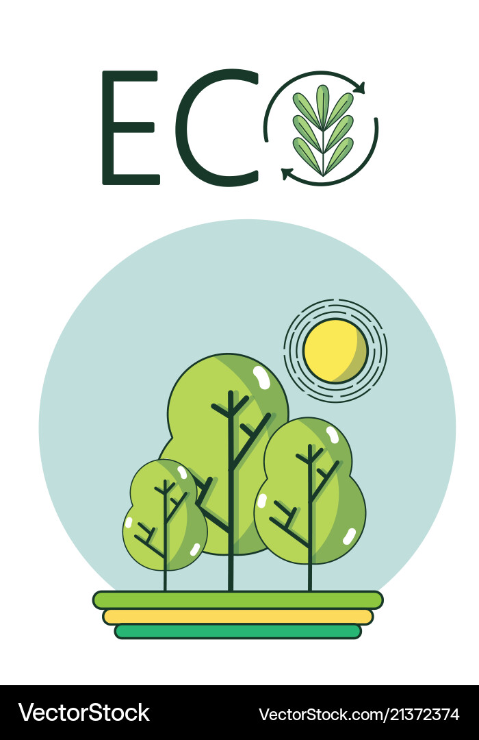 Eco environment concept Royalty Free Vector Image