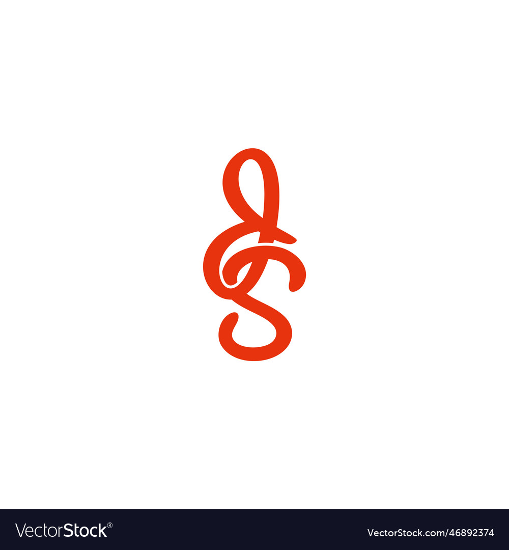 Letter ds 3d curve overlap logo Royalty Free Vector Image