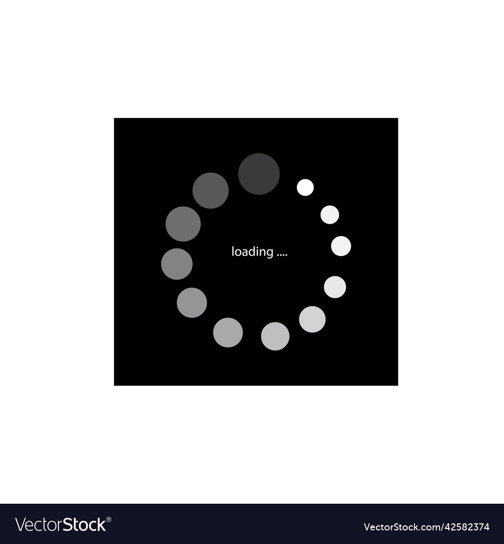 Loading icon Royalty Free Vector Image - VectorStock