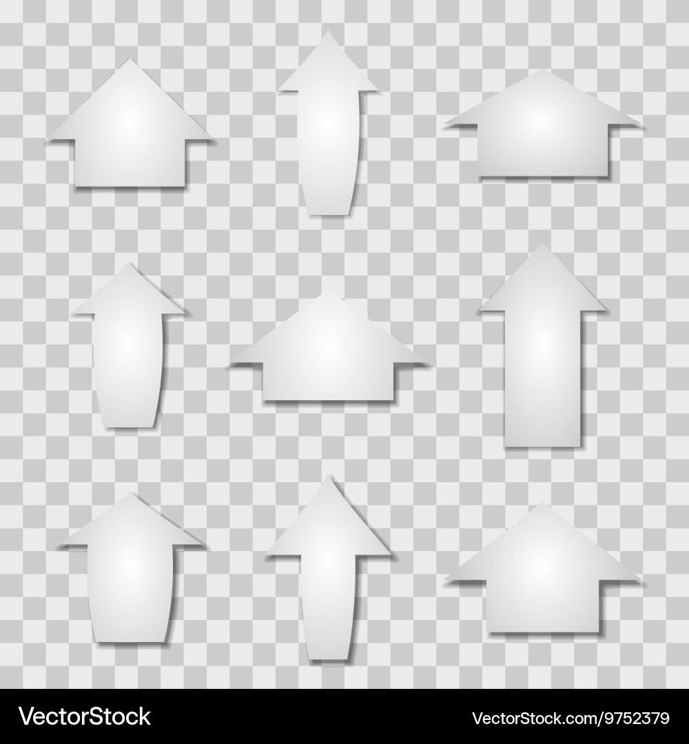 A set arrows Royalty Free Vector Image - VectorStock