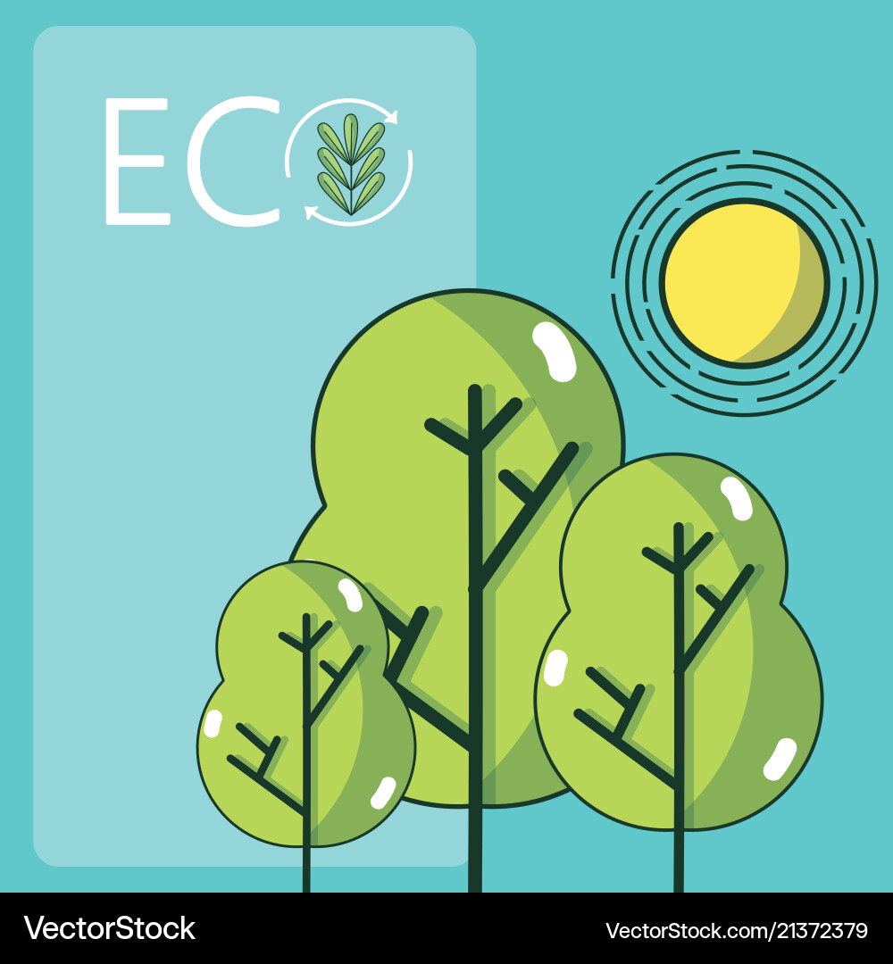 Eco environment concept Royalty Free Vector Image