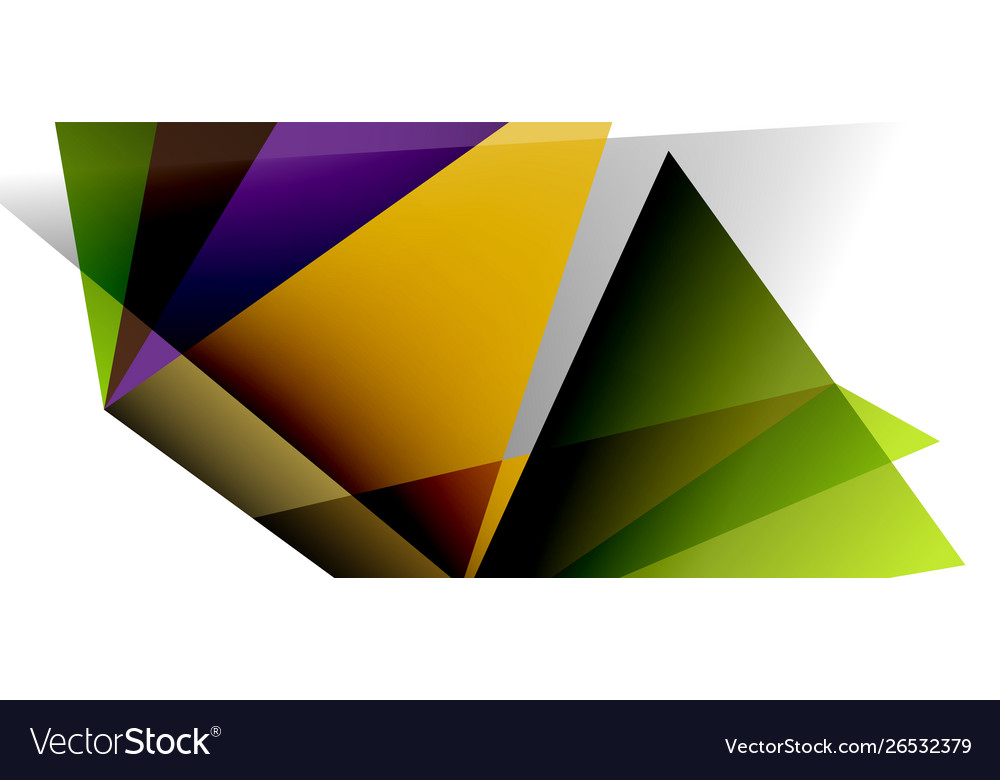 Triangle geometric background in trendy style Vector Image