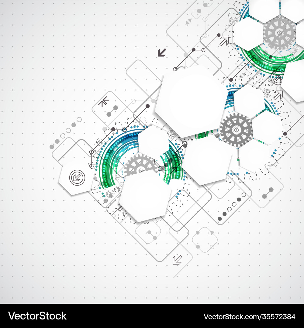 Abstract technological background Royalty Free Vector Image