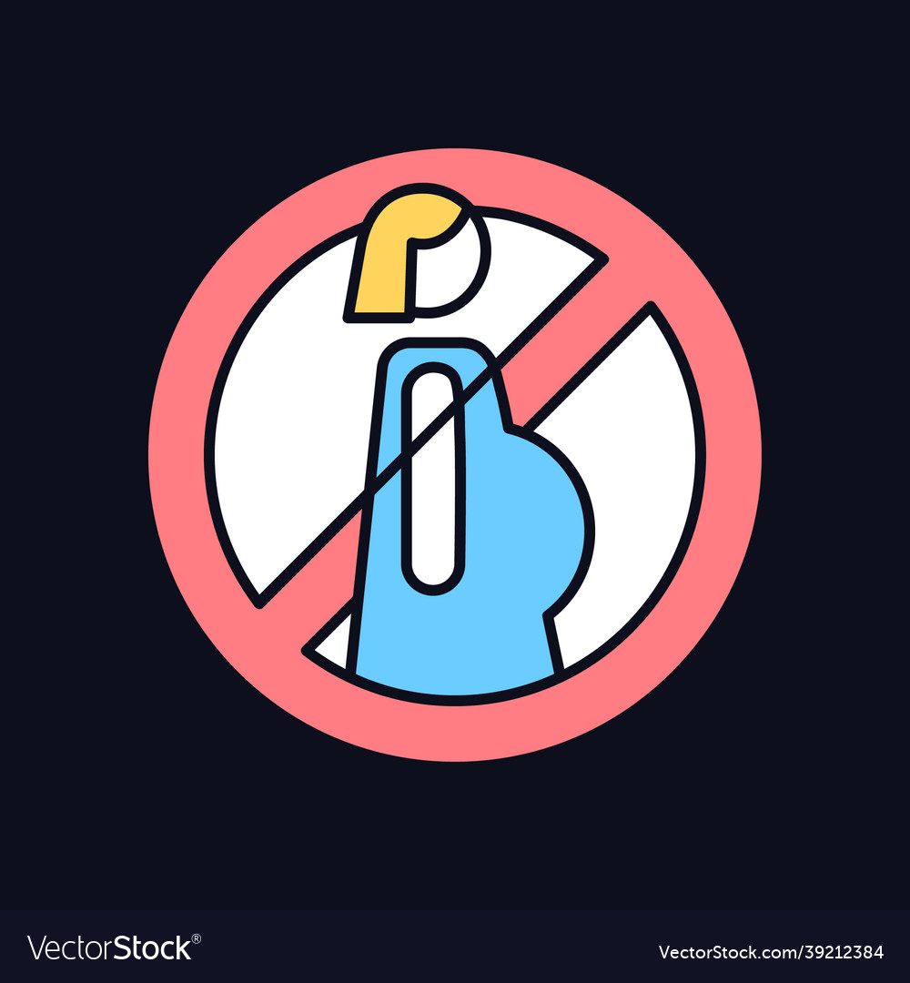 do-not-use-when-pregnant-rgb-color-manual-label-vector-image