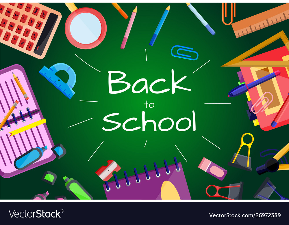 Back to school Royalty Free Vector Image - VectorStock