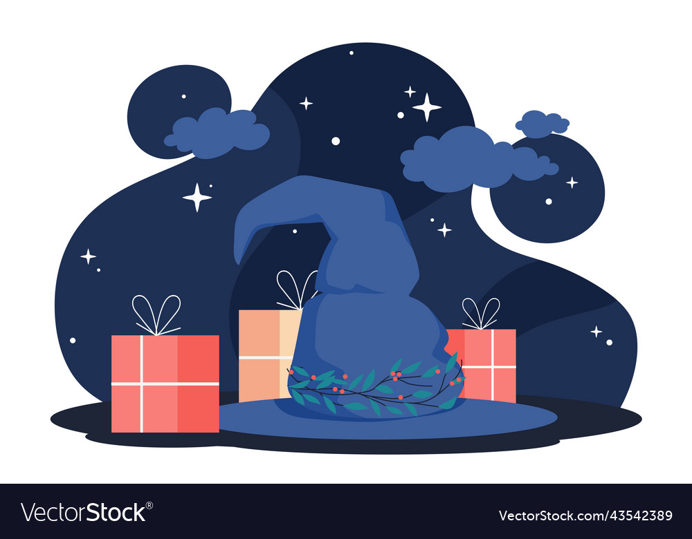 Befana Flat Vector Design Illustration Stock Illustration