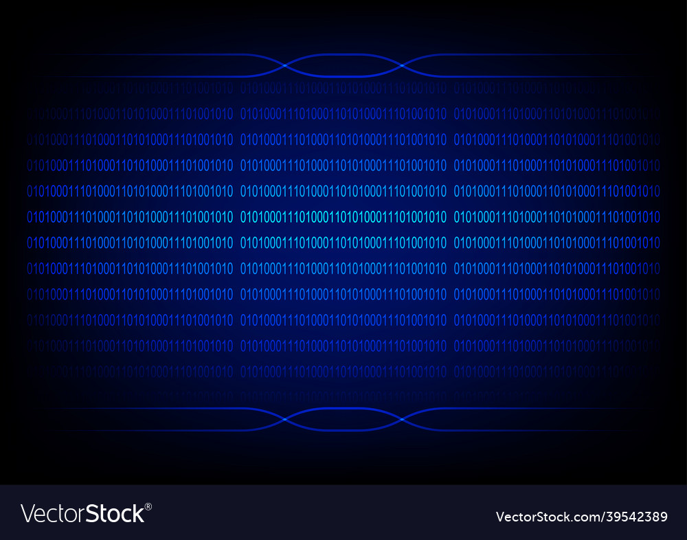 Graphics design concept binary code assigns 0 1 Vector Image