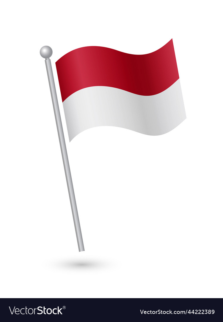 Indonesia national flag Royalty Free Vector Image