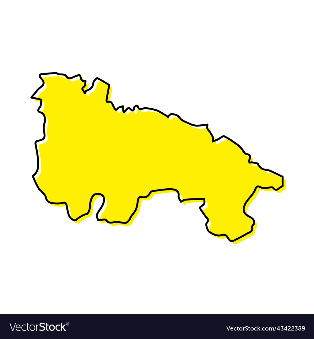 Simple outline map of la rioja is a region Vector Image