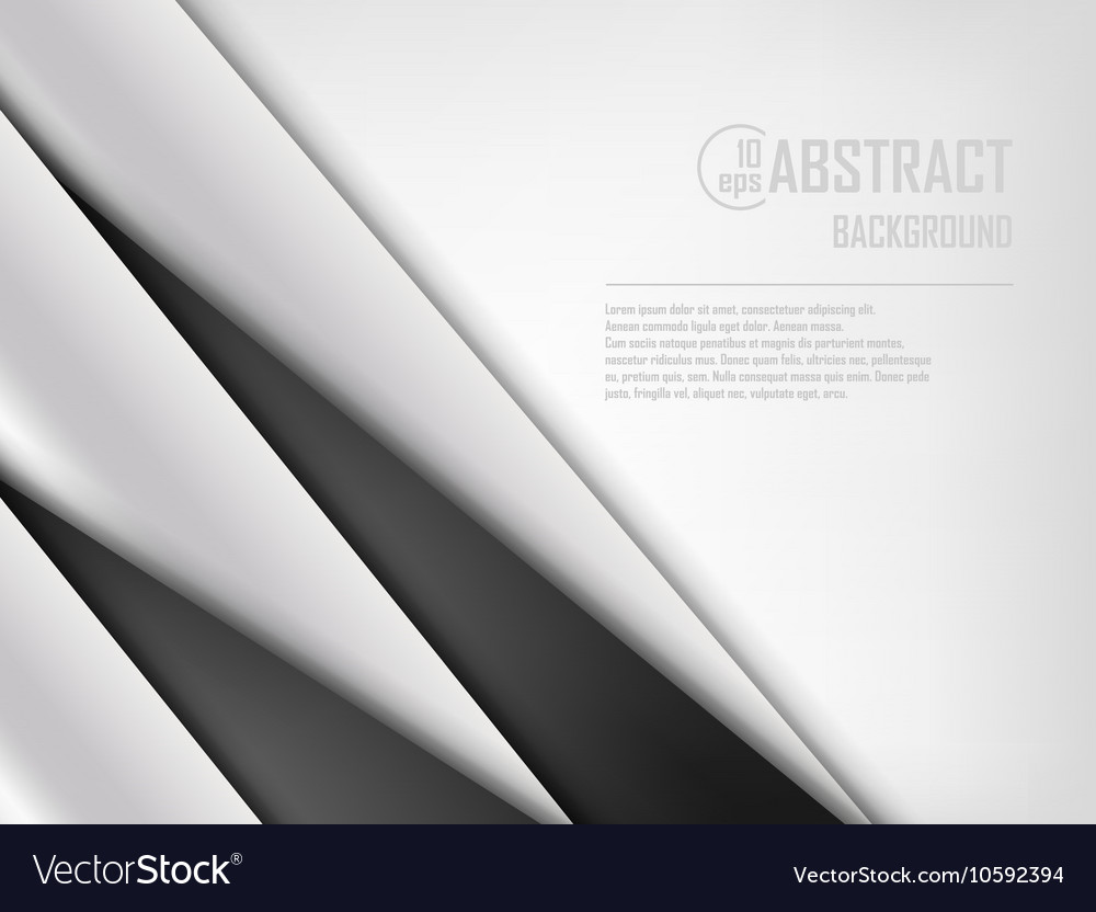 Abstract background white and black origami Vector Image