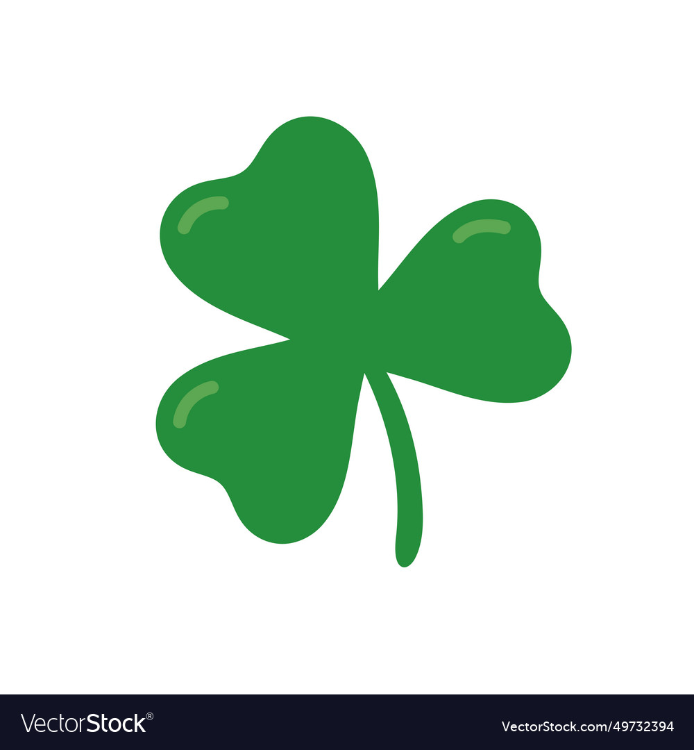 Green four leaf clover symbol of good luck Vector Image