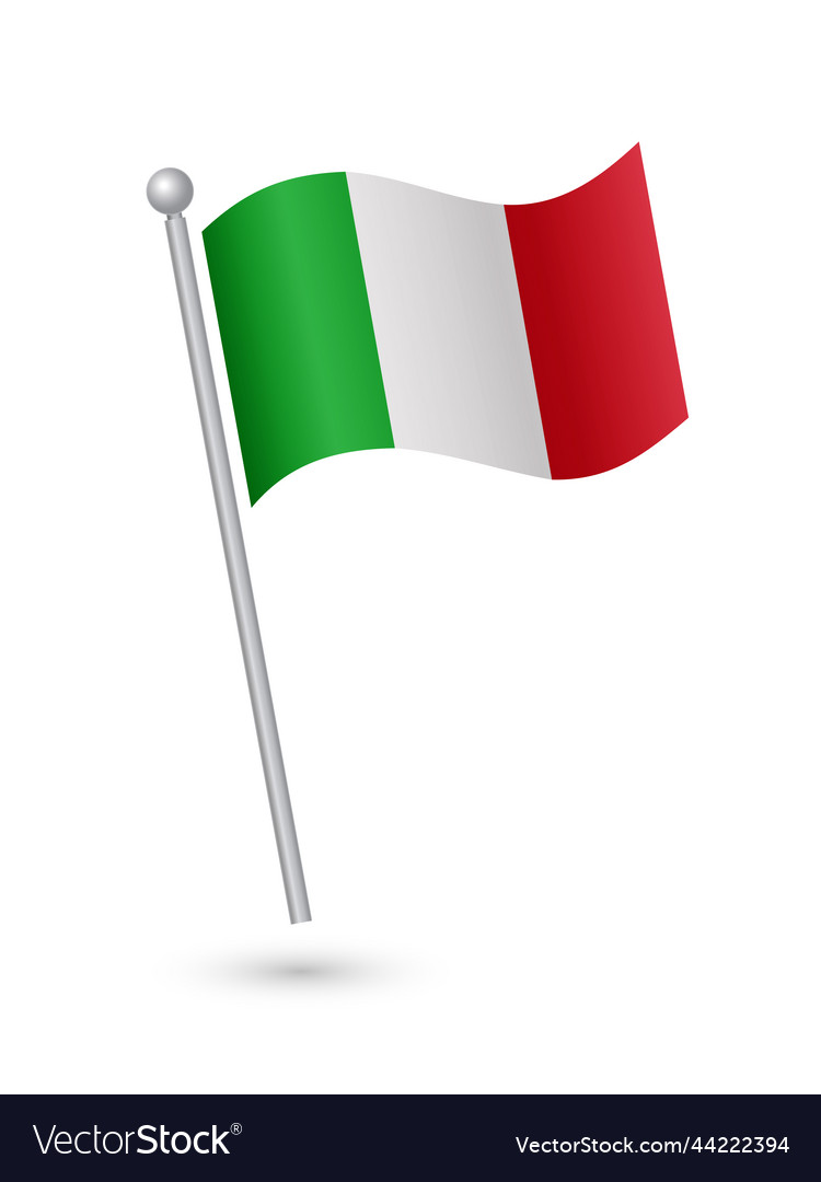 Italy national flag Royalty Free Vector Image - VectorStock