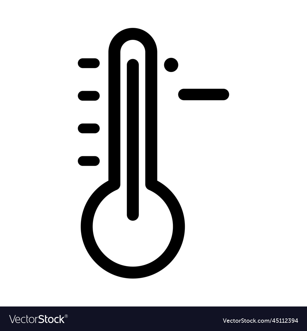 Minus thermometer icon Royalty Free Vector Image