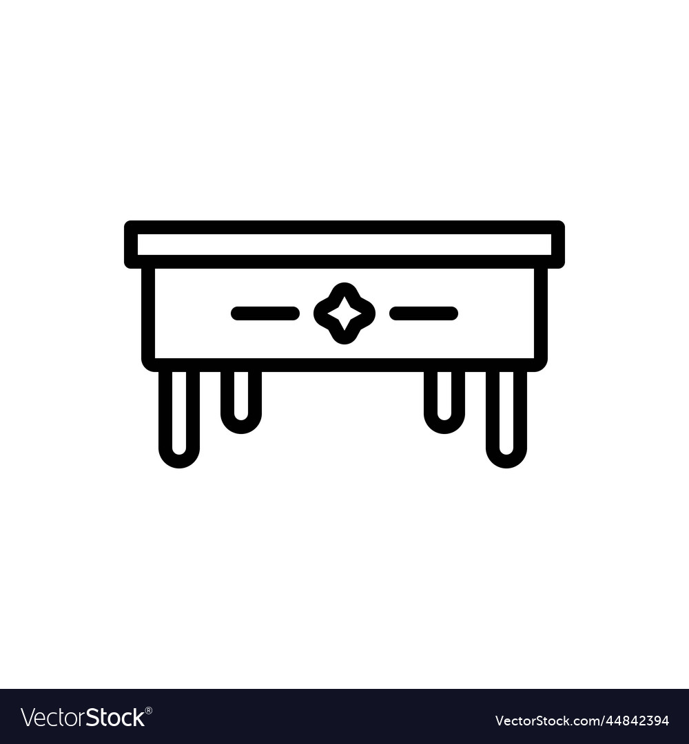 Vintage table Royalty Free Vector Image - VectorStock