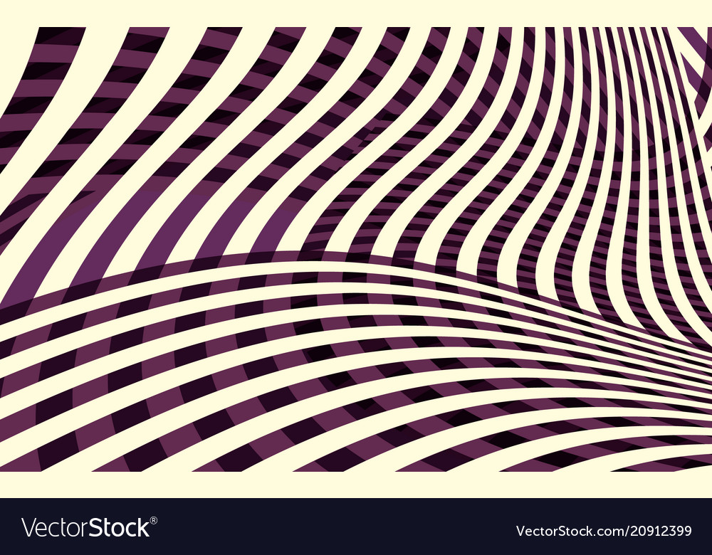 Abstract curve stripe pattern Royalty Free Vector Image