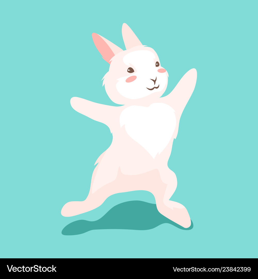 Cute easter bunny Royalty Free Vector Image - VectorStock