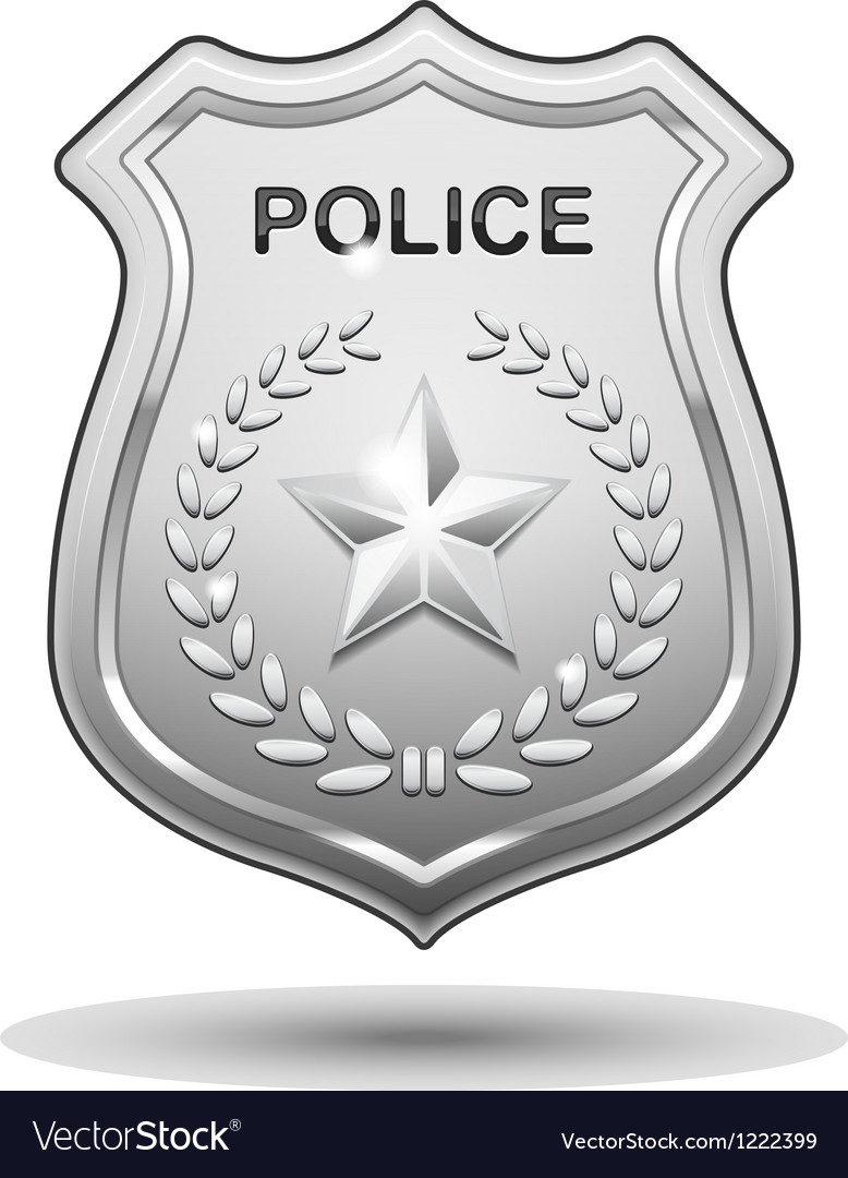 Police badge Royalty Free Vector Image - VectorStock