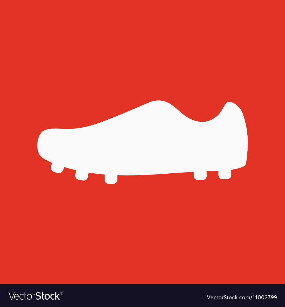 The Football boots icon Soccer symbol Flat Vector Image