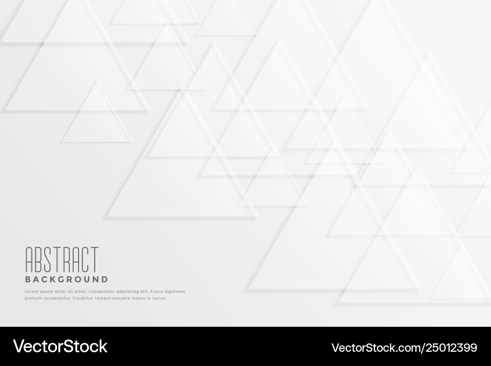 White background with triangle shapes Royalty Free Vector