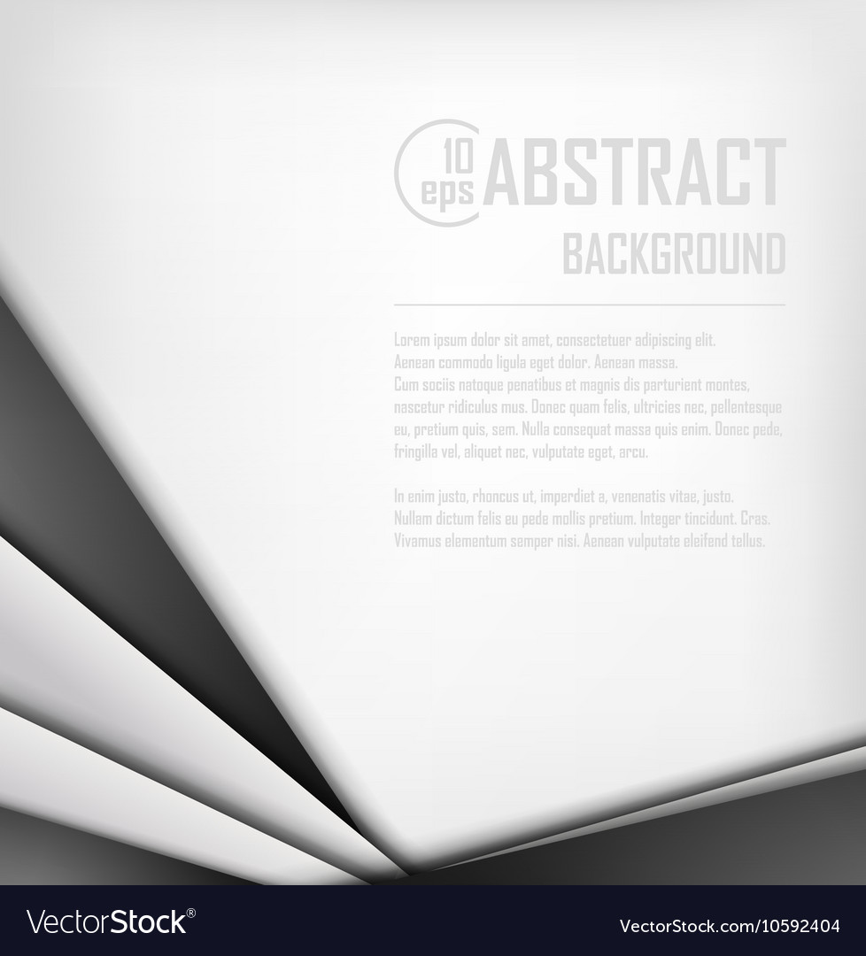 Abstract background of white and black origami Vector Image