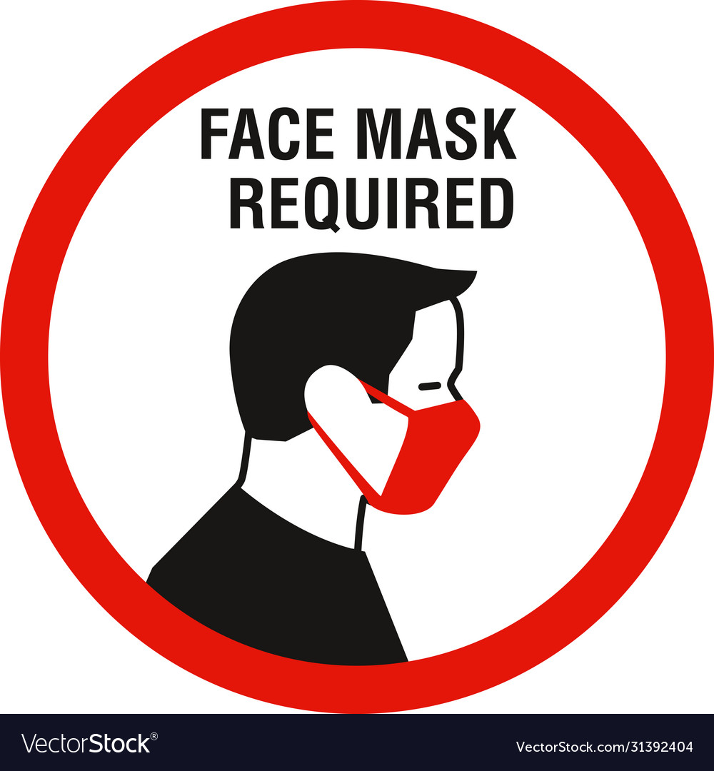 Face Mask Required Clip Art