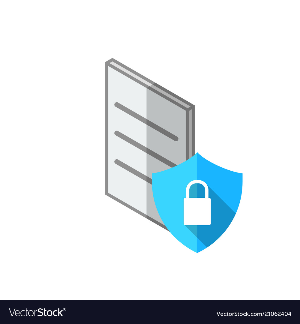 Technology communication data security flat Vector Image