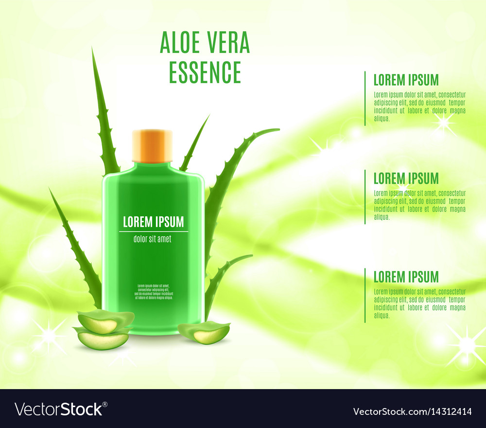 Cosmetic product poster Royalty Free Vector Image