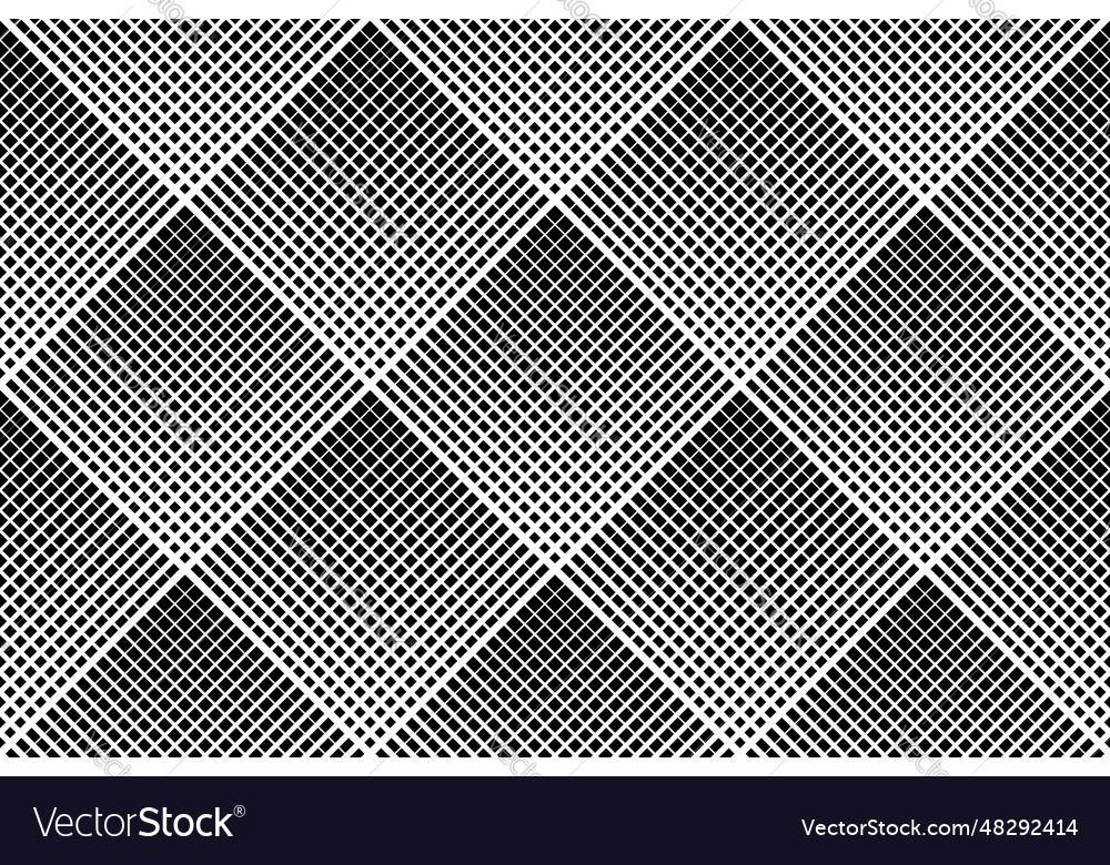 Seamless halftone checked pattern Royalty Free Vector Image