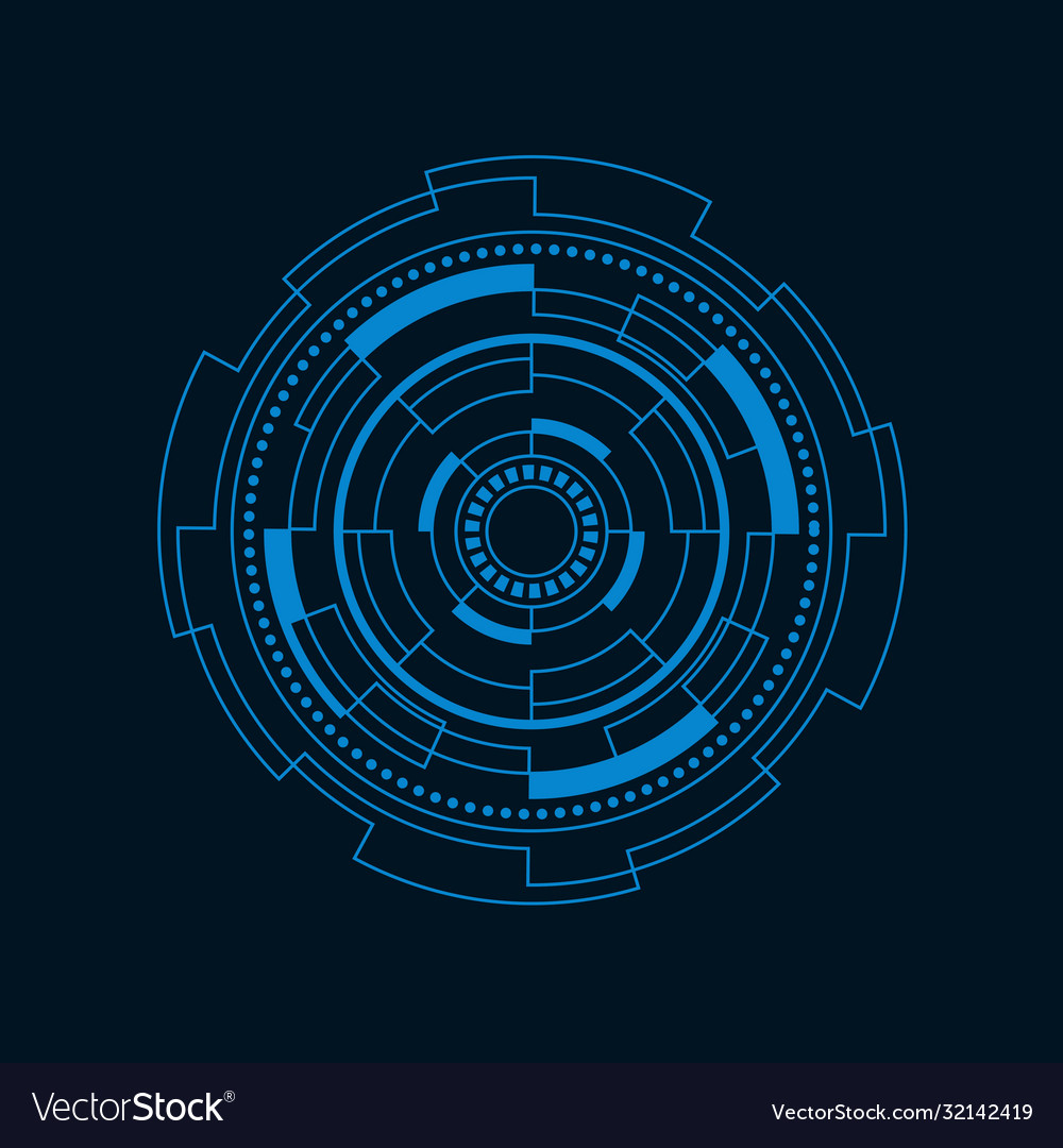 Futuristic user interface Royalty Free Vector Image