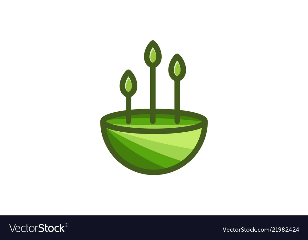 Landscape Tree Minimalist Logo Design Inspiration Vector Image