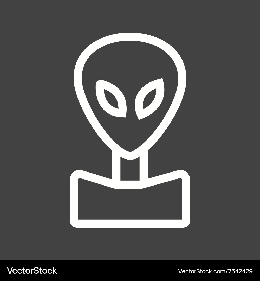 Alien Face Royalty Free Vector Image - VectorStock