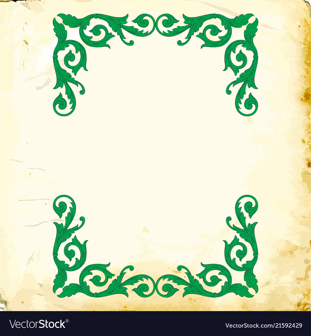 Baroque of vintage elements for design Royalty Free Vector