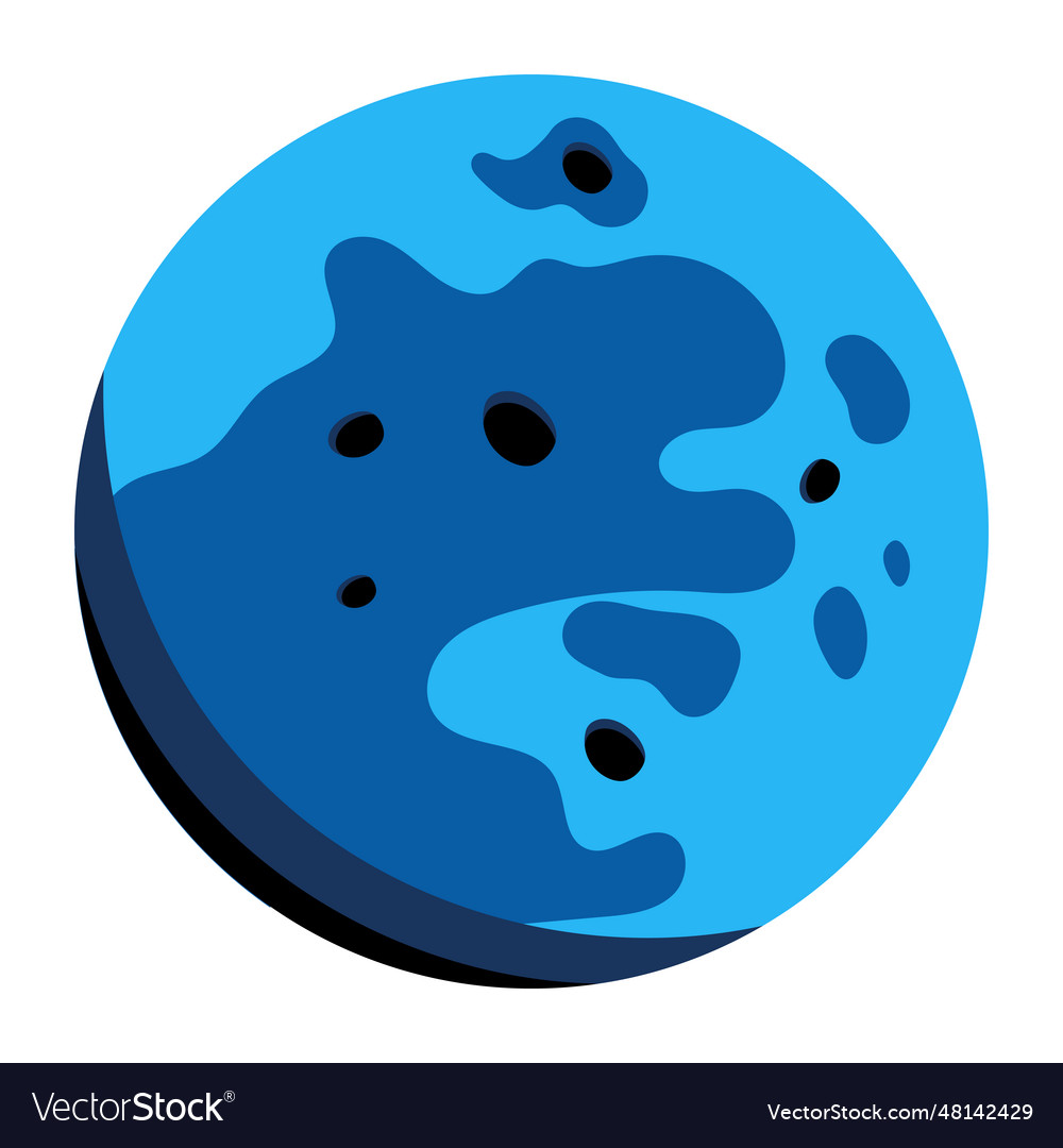 Blue moon Royalty Free Vector Image - VectorStock