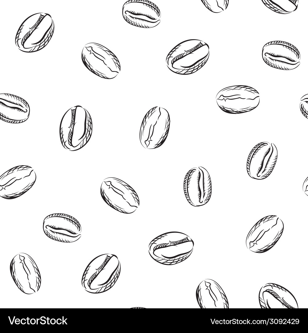Coffee seamless background Royalty Free Vector Image