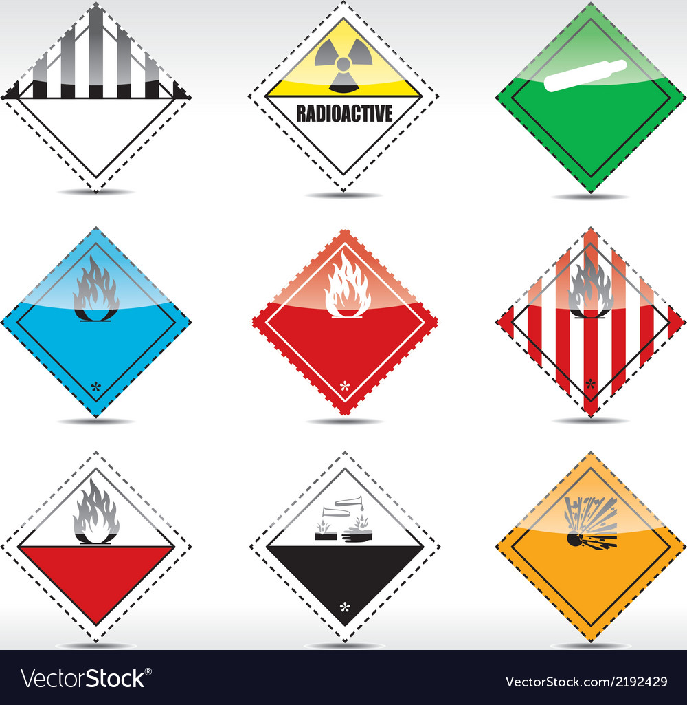 Danger Symbols Royalty Free Vector Image - Vectorstock