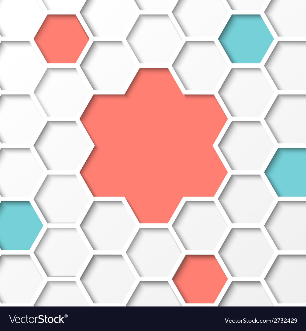 Hexagon background Royalty Free Vector Image - VectorStock