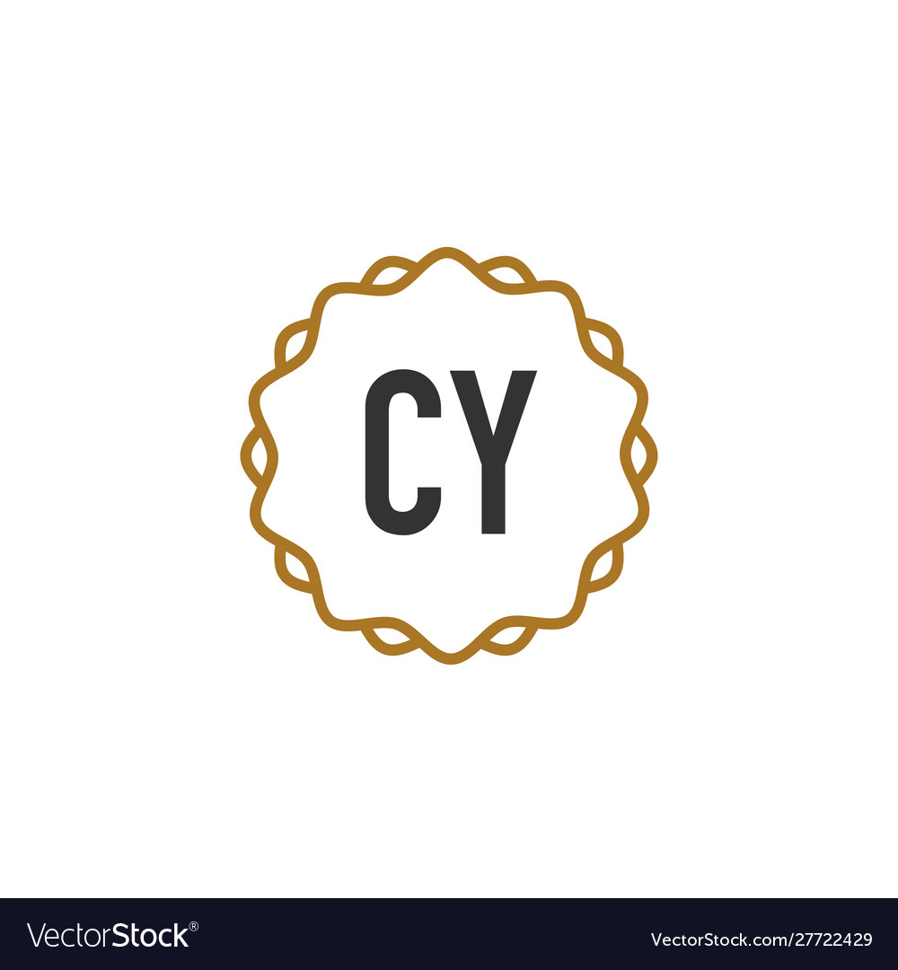 Initial letter cy elegance creative logo