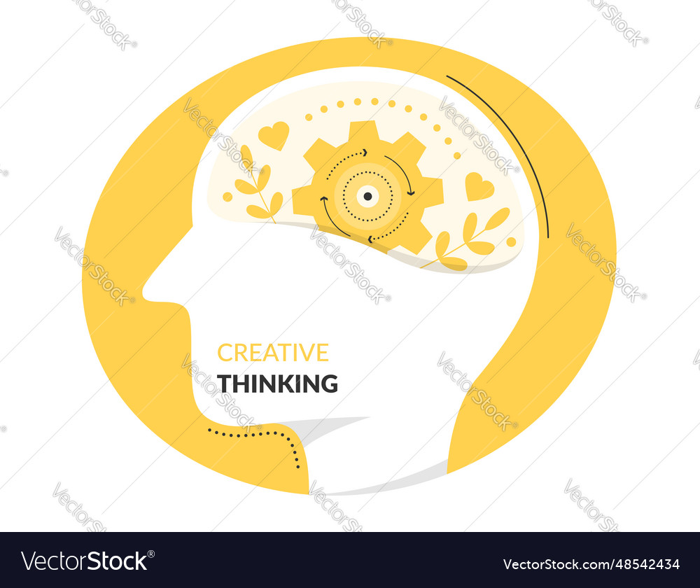 Creative thinking Royalty Free Vector Image - VectorStock