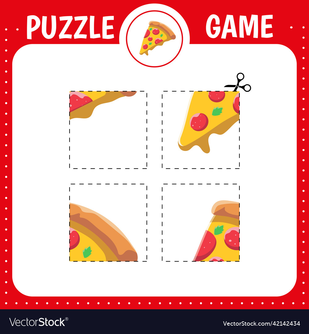 Pizza Puzzle Stock Illustration - Download Image Now - Child