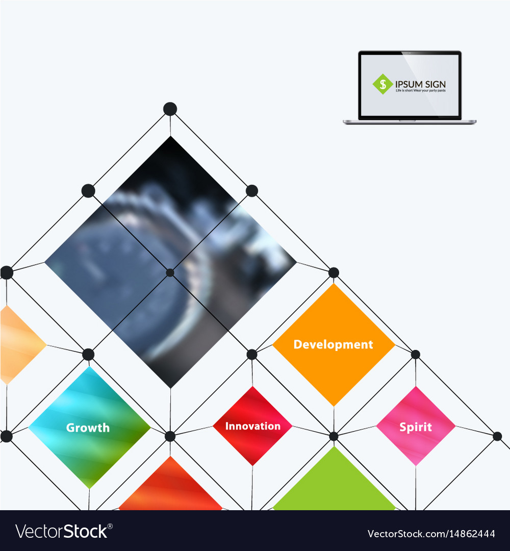 Business design elements for graphic layout Vector Image