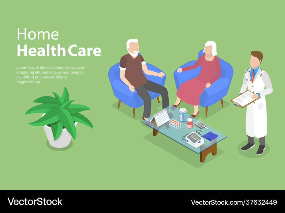 3d isometric flat conceptual Royalty Free Vector Image