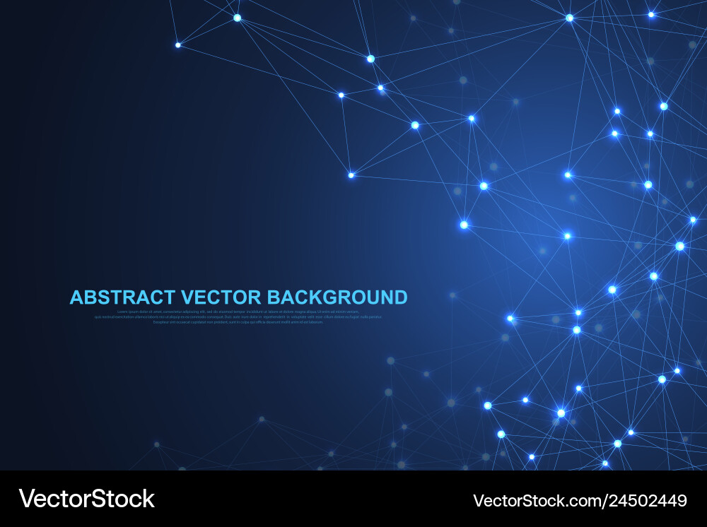 Abstract plexus background with connected lines Vector Image