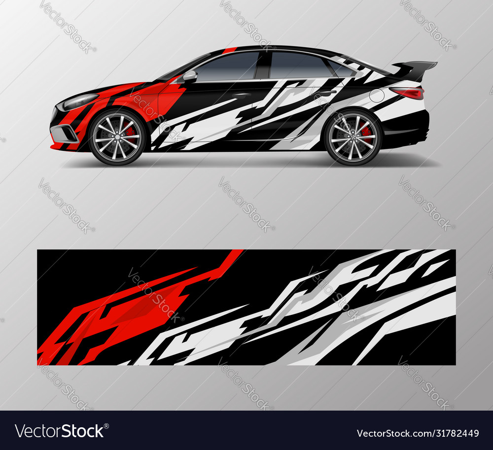 Car wrap design for sport Royalty Free Vector Image