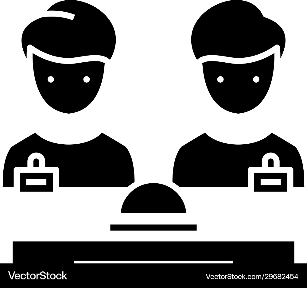 Blocking options black icon concept Royalty Free Vector