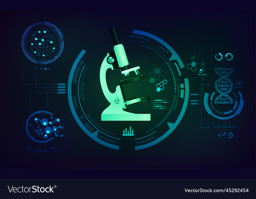 Concept of medical technology graphic Royalty Free Vector