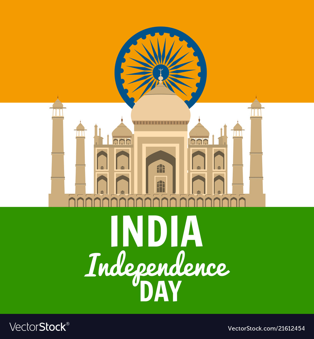 Independence day of india august 15 holiday Vector Image