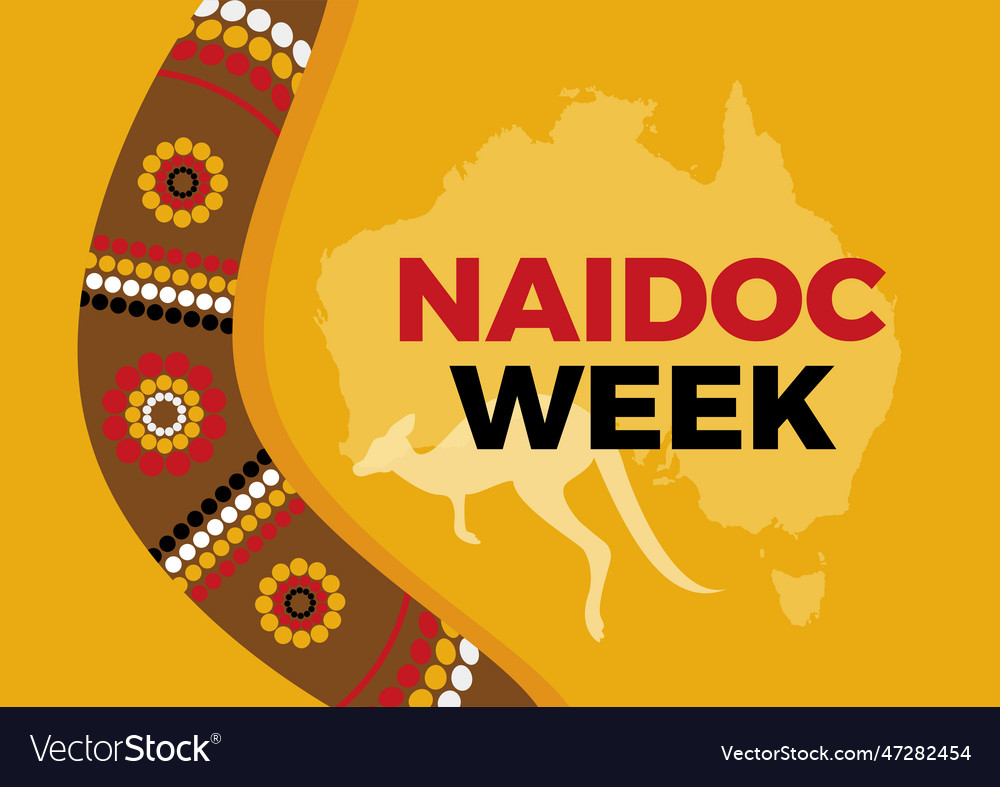 Naidoc week poster Royalty Free Vector Image - VectorStock