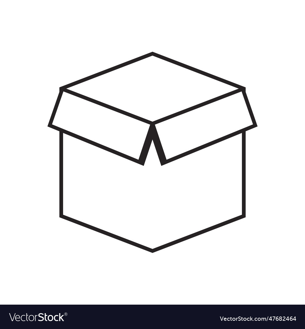 Cardboard box icon Royalty Free Vector Image - VectorStock