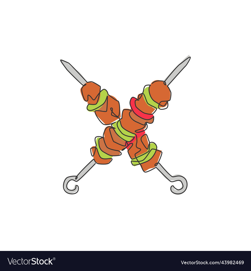 Single Continuous Line Drawing Of Stylized Vector Image Single Continuous Line Drawing Of Stylized Vector Image