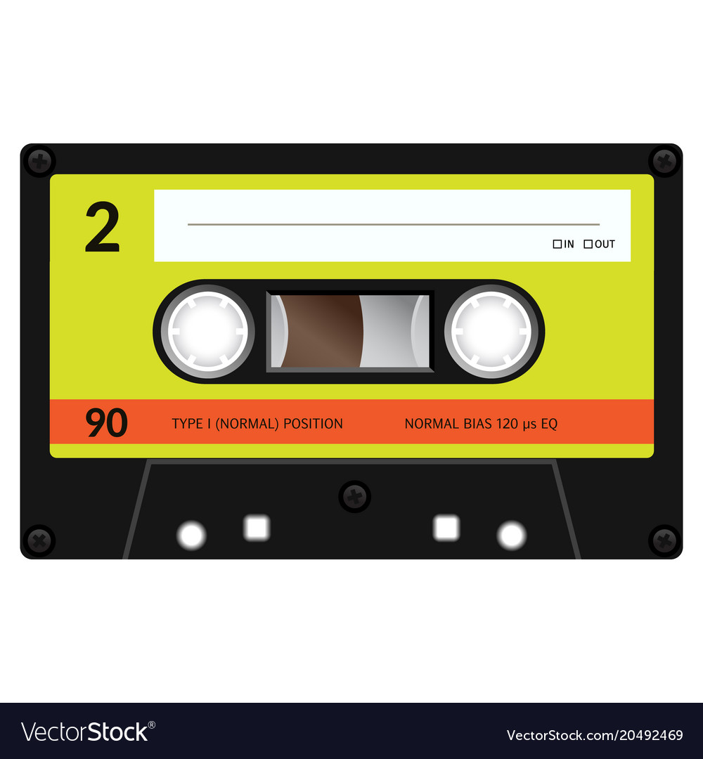 Vintage audio cassette tape design